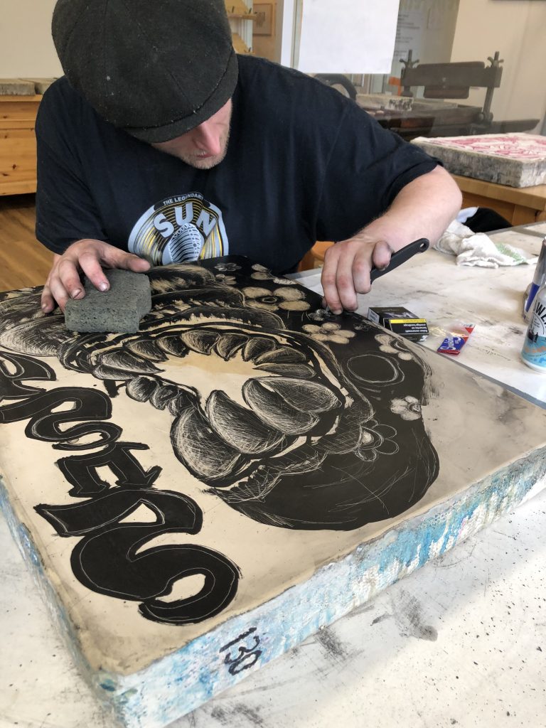 Lieuwe van Gogh lithography litho Sushi