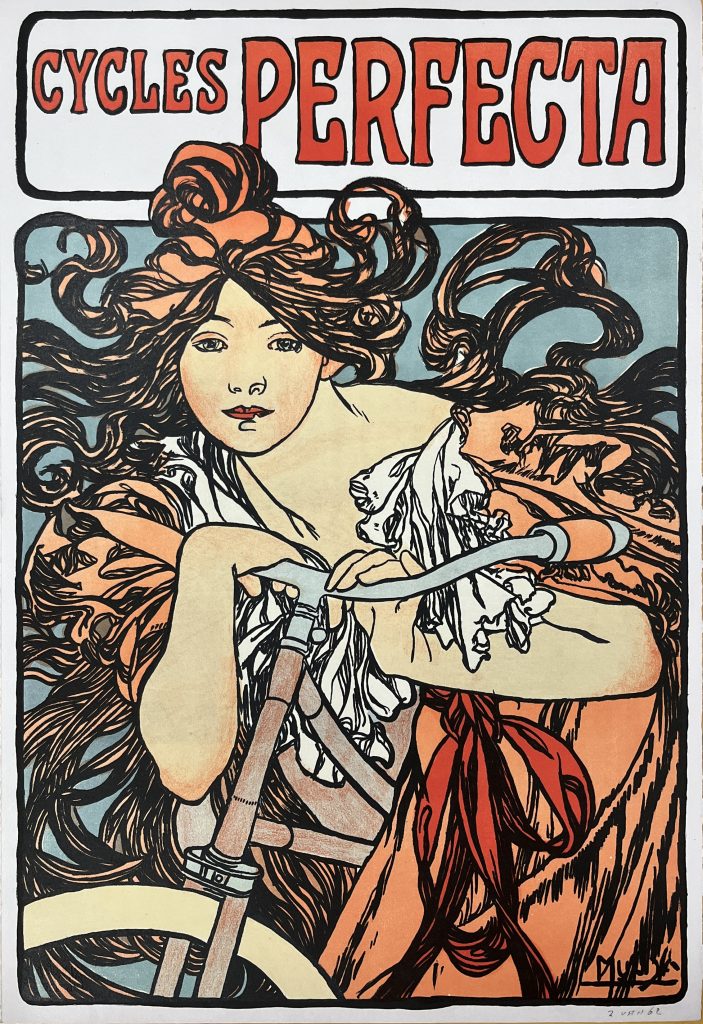 Cycles Perfecta, Alphonse Mucha, unieke herdruk, 2025