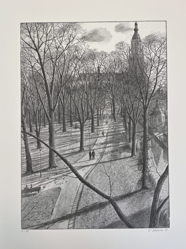 Stefan Bleekrode, Breda, lithografie, kunst museum, Valkenswaard, Brabant, Drawn to nature, de stad uit, het bos in