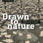 Drawn to Nature. De stad uit, het bos in. Expositie. Tentoonstelling. Nederlands Steendrukmuseum. Dutch Museum of Lithography. Natuur kunst Escher